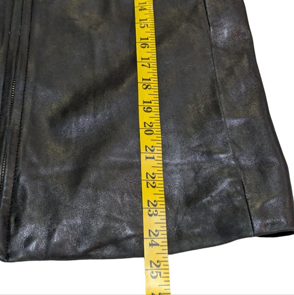 Vintage LNR Genuine Leather Jacket Gorgeous Supple Size Small Petite Y2K - Picture 3 of 11